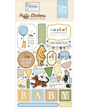 Echo Park Winnie The Pooh Baby Puffy Stickers (WPB442066) Echo Park Winnie The Pooh Baby Puffy Stickers (WPB442066)