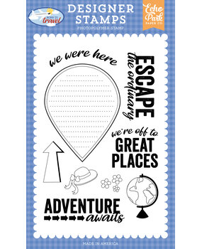 Echo Park Born To Travel Designer Stamps Journaling Pin (BTT425044)