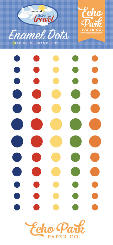 Echo Park Born To Travel Enamel Dots (BTT425028)