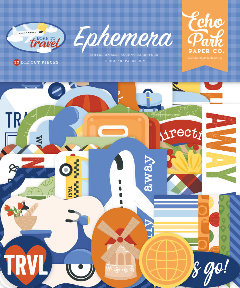 Echo Park Born To Travel Ephemera (BTT425024) Echo Park Born To Travel Ephemera (BTT425024)