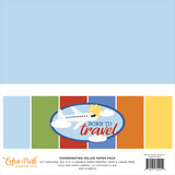 Echo Park Born To Travel 12x12 Inch Coordinating Solids Paper Pad (BTT425015)