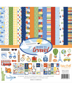 Echo Park Born To Travel 12x12 Inch Collection Kit (BTT425016)