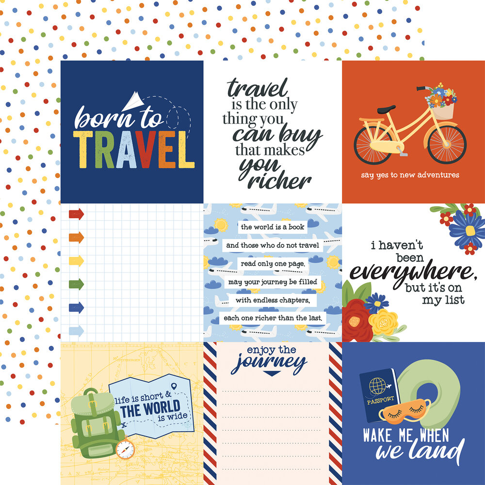 Echo Park Born To Travel 12x12 Inch Collection Kit (BTT425016)