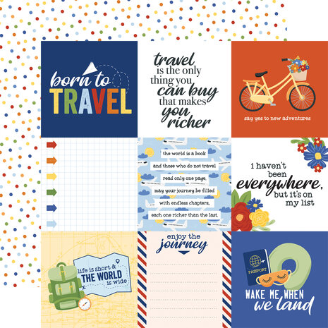 Echo Park Born To Travel 12x12 Inch Collection Kit (BTT425016)