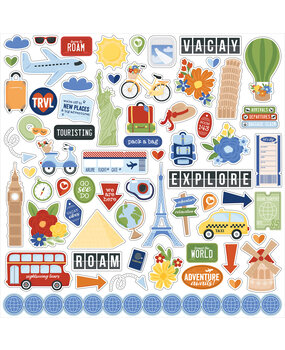 Echo Park Born To Travel Element Sticker (BTT425014)