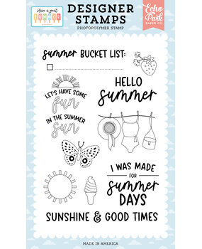Echo Park Have A Great Summer Designer Stamps Summer Bucket List (HAGS424046)