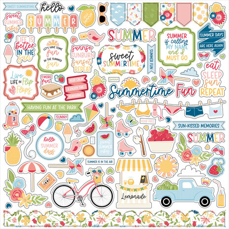 Echo Park Have A Great Summer Element Sticker (HAGS424014)