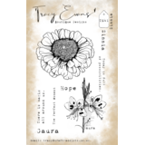 Tracy Evans Zinnia A6 Stamp (TE041)