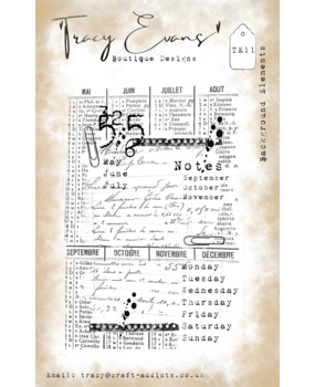 Tracy Evans Background Elements A7 Stamp (TE011)