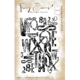 Tracy Evans Artsy Alpha/Numbers A7 Stamp (TE016)