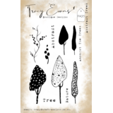 Tracy Evans Abstract Trees A6 Stamp (TE035)