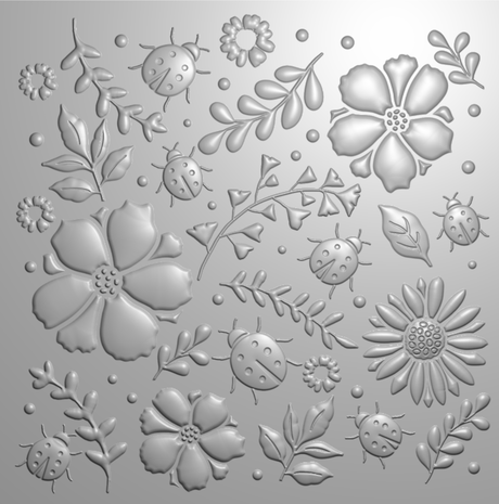 Crafter's Companion Flora & Fauna 3D Embossing Folder 5.5x5.5 Inch Ladybug Love (NG-FF-3D-EF5.5-LALO) Crafter's Companion Flora & Fauna 3D Embossing Folder 5.5x5.5 Inch Ladybug Love (NG-FF-3D-EF5.5-LALO)