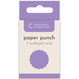 Crafter's Companion Flower Paper Punches - Scalloped Circle 1" (CC-PUNCH-SCCI1) (BASIC)