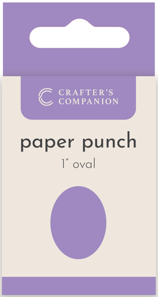 Crafter's Companion Flower Paper Punches - Oval 1" (CC-PUNCH-OVA1) (BASIC)
