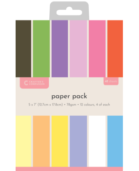 Crafter's Companion Flower Paper Punches 5x7 Inch Paper Pad (CC-PAD5X7-PFP) Crafter's Companion Flower Paper Punches 5x7 Inch Paper Pad (CC-PAD5X7-PFP)
