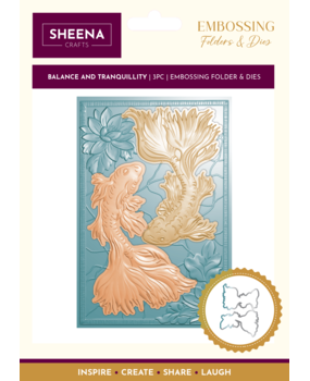 Crafter's Companion 3D Embossing Folder & Metal Die - Balance and Tranquillity (SD-3DEF4-MD-BATR) Crafter's Companion 3D Embossing Folder & Metal Die - Balance and Tranquillity (SD-3DEF4-MD-BATR)