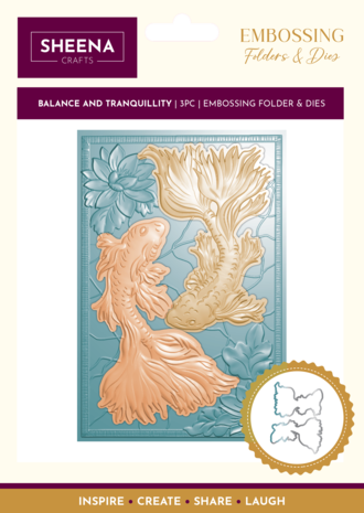 Crafter's Companion 3D Embossing Folder & Metal Die - Balance and Tranquillity (SD-3DEF4-MD-BATR) Crafter's Companion 3D Embossing Folder & Metal Die - Balance and Tranquillity (SD-3DEF4-MD-BATR)