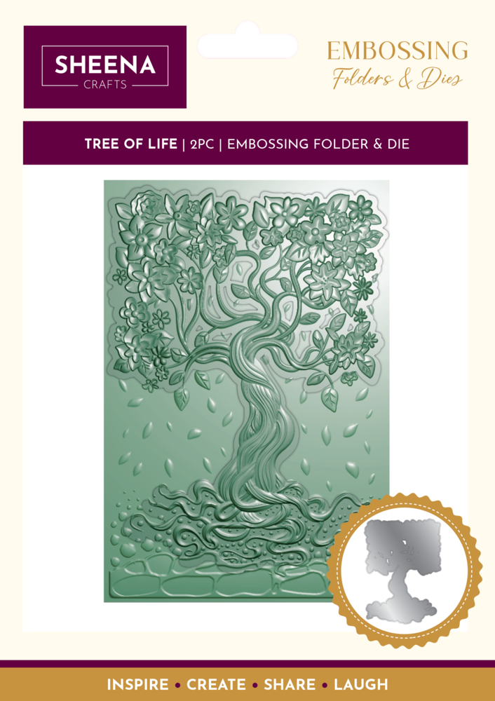 Crafter's Companion 3D Embossing Folder & Metal Die - Tree of Life (SD-3DEF4-MD-TREE) Crafter's Companion 3D Embossing Folder & Metal Die - Tree of Life (SD-3DEF4-MD-TREE)