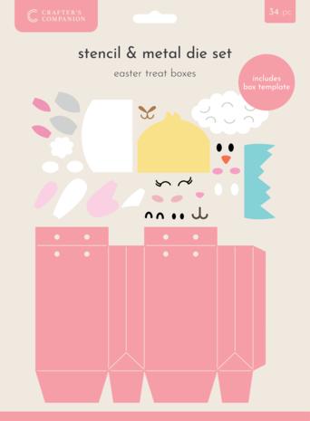 Crafter's Companion Easter Treat Boxes Metal Die Template (CC-MD-TEMP-EATB)
