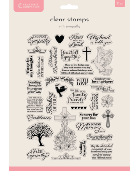 Crafter's Companion With Sympathy Clear Acrylic Stamp (CC-CA-ST-WISY)