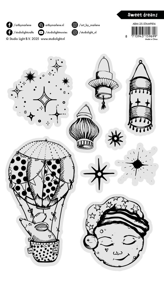 Art By Marlene Sweet Dreams Clear Stamp (ABM-25-STAMP816) (DISCONTINUED) Art By Marlene Sweet Dreams Clear Stamp (ABM-25-STAMP816) (DISCONTINUED)