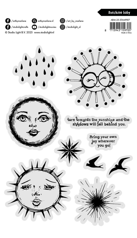 Art By Marlene Sunshine Baby Clear Stamp (ABM-25-STAMP817) (DISCONTINUED) Art By Marlene Sunshine Baby Clear Stamp (ABM-25-STAMP817) (DISCONTINUED)