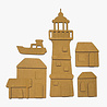 Stamperia Silent Sea Village MDF Crafty Shapes Blanks Lighthouse Landscape (24pcs) (KLSM49) Stamperia Silent Sea Village MDF Crafty Shapes Blanks Lighthouse Landscape (24pcs) (KLSM49)