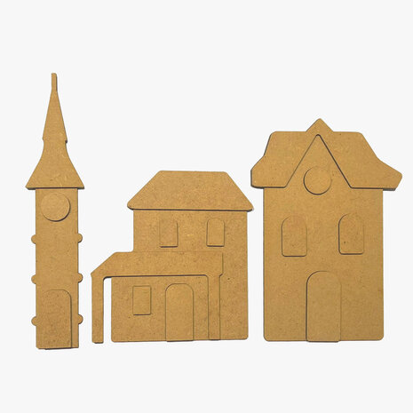 Stamperia Silent Sea Village MDF Crafty Shapes Blanks Tower Landscape (17pcs) (KLSM48) Stamperia Silent Sea Village MDF Crafty Shapes Blanks Tower Landscape (17pcs) (KLSM48)