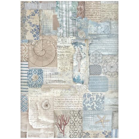 Stamperia Silent Sea A4 Rice Paper Texture (6pcs) (DFSA41027) Stamperia Silent Sea A4 Rice Paper Texture (6pcs) (DFSA41027)