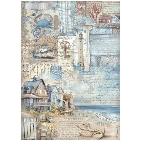 Stamperia Silent Sea A4 Rice Paper Selection (6pcs) (DFSA4XSL)