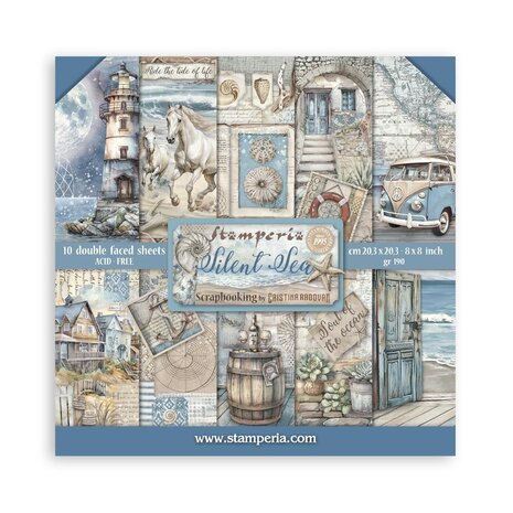 Stamperia Silent Sea 8x8 Inch Paper Pack (SBBS125) Stamperia Silent Sea 8x8 Inch Paper Pack (SBBS125)