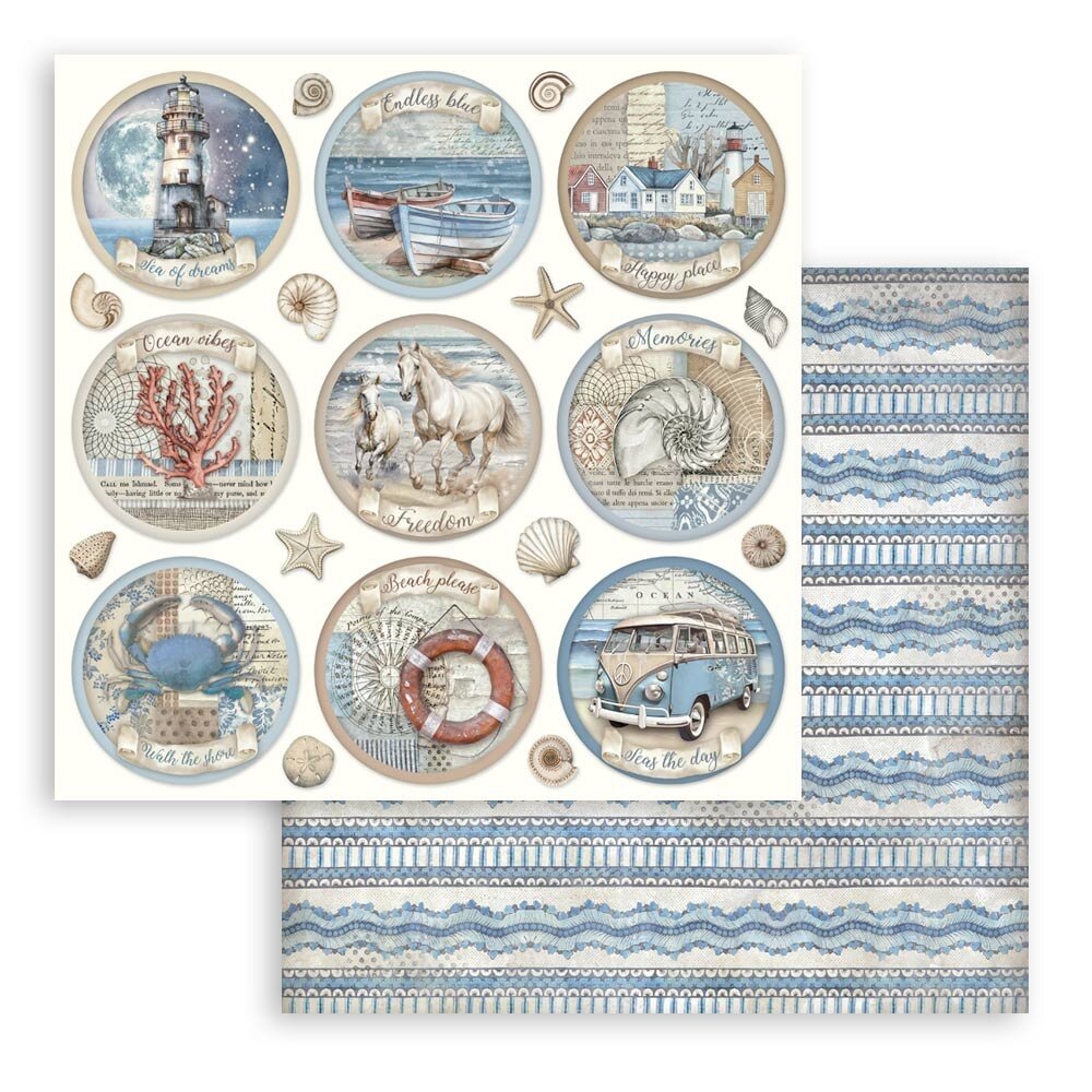 Stamperia Silent Sea 8x8 Inch Paper Pack (SBBS125) Stamperia Silent Sea 8x8 Inch Paper Pack (SBBS125)