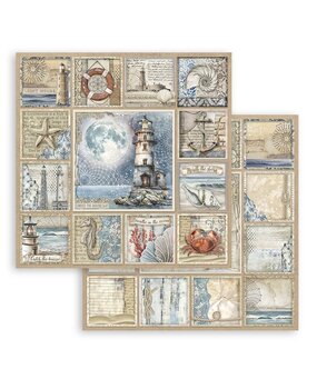 Stamperia Silent Sea 12x12 Inch Paper Sheet Lighthouse (10pcs) (SBB1064) Stamperia Silent Sea 12x12 Inch Paper Sheet Lighthouse (10pcs) (SBB1064)