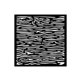 Stamperia Silent Sea Village Thick Stencil 12x12cm Wood Pattern (KSTDS46)