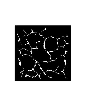 Stamperia Silent Sea Village Thick Stencil 12x12cm Crackle Pattern (KSTDS47)