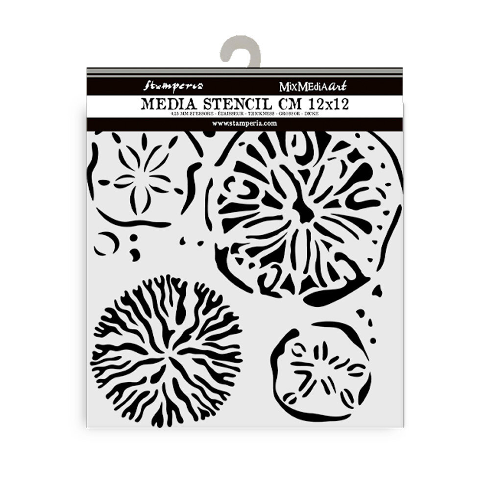 Stamperia Silent Sea Thick Stencil 12x12cm Sponges (KSTDS38)
