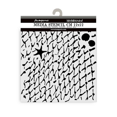 Stamperia Silent Sea Thick Stencil 12x12cm Net (KSTDS39)