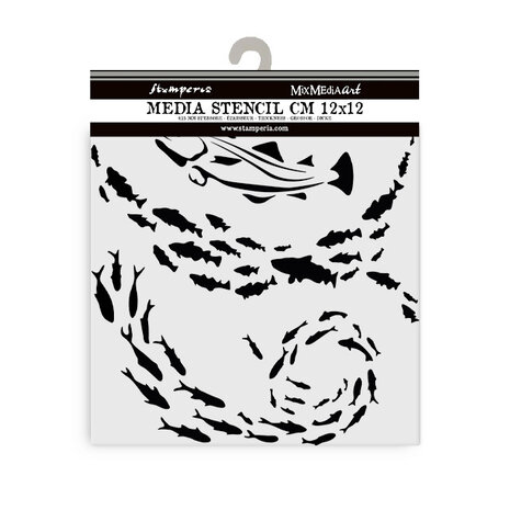 Stamperia Silent Sea Thick Stencil 12x12cm Fish (KSTDS40) Stamperia Silent Sea Thick Stencil 12x12cm Fish (KSTDS40)