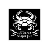 Stamperia Silent Sea Thick Stencil 12x12cm Crab (KSTDS37)
