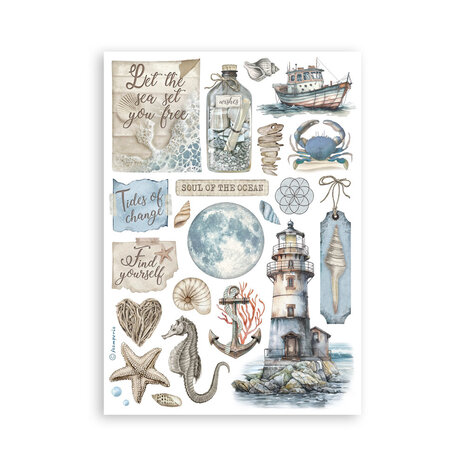 Stamperia Silent Sea A5 Washi Pad (8pcs) (SBW19)