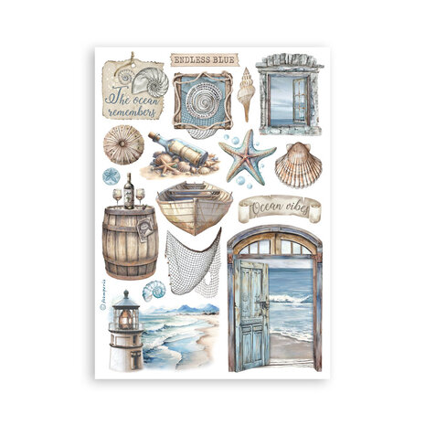 Stamperia Silent Sea A5 Washi Pad (8pcs) (SBW19) (DISCONTINUED)