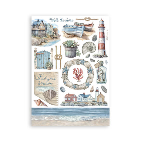 Stamperia Silent Sea A5 Washi Pad (8pcs) (SBW19) (DISCONTINUED)