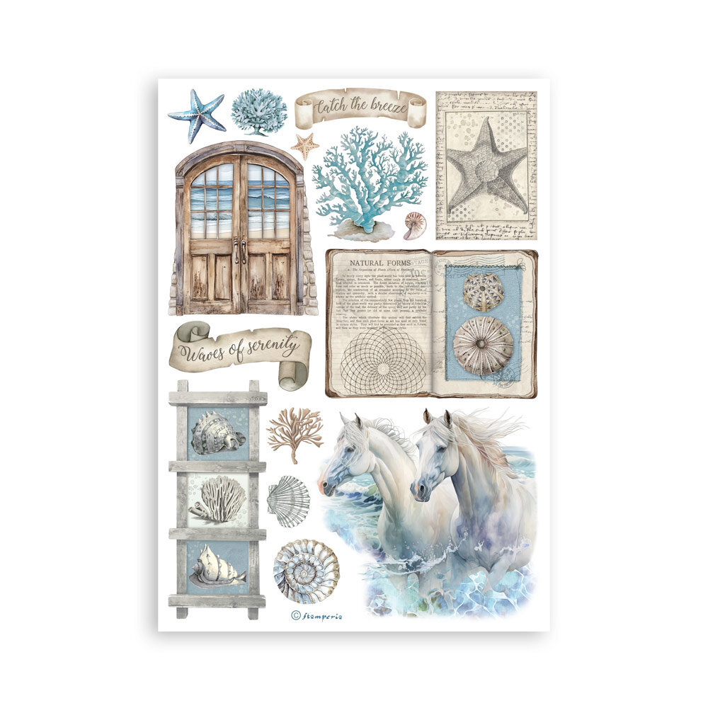 Stamperia Silent Sea A5 Washi Pad (8pcs) (SBW19)