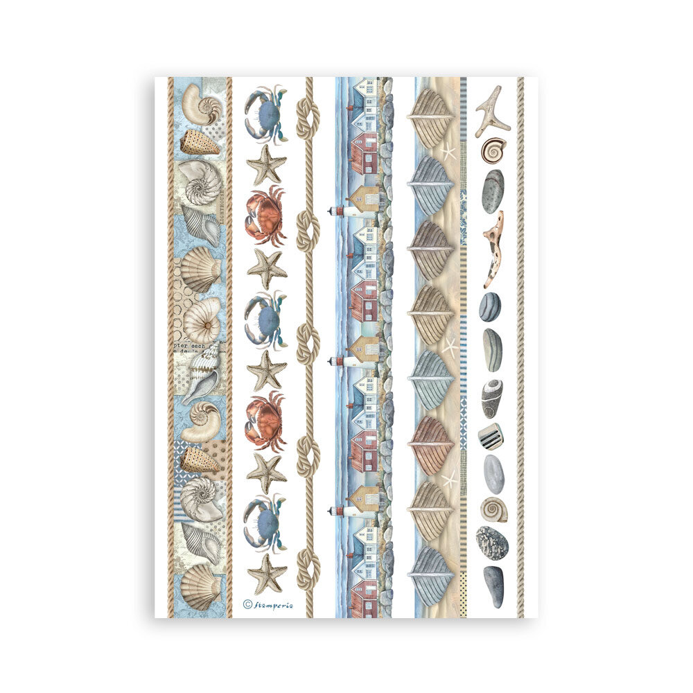 Stamperia Silent Sea A5 Washi Pad (8pcs) (SBW19)