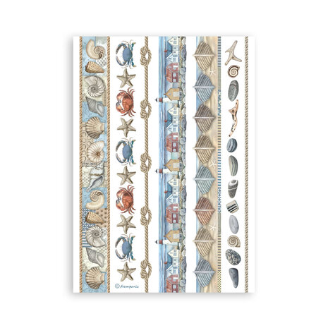 Stamperia Silent Sea A5 Washi Pad (8pcs) (SBW19)