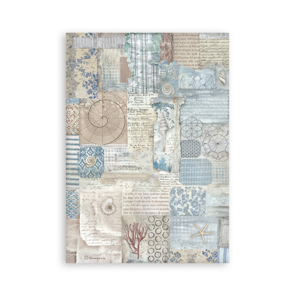 Stamperia Silent Sea A5 Washi Pad (8pcs) (SBW19) (DISCONTINUED)