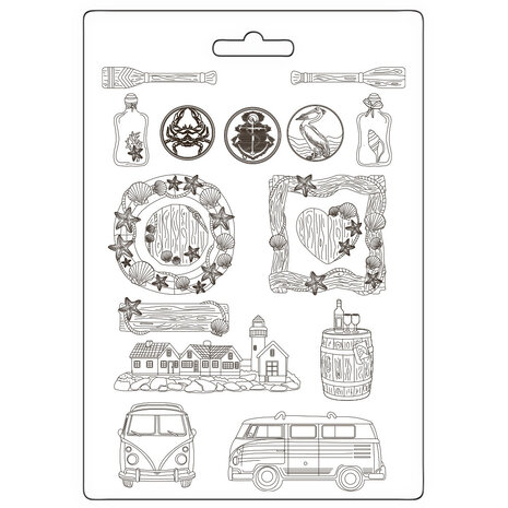 Stamperia Silent Sea A4 Soft Mould (K3PTA4591)