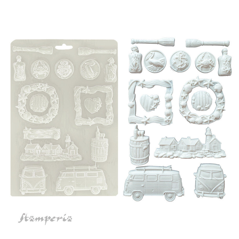 Stamperia Silent Sea A4 Soft Mould (K3PTA4591)