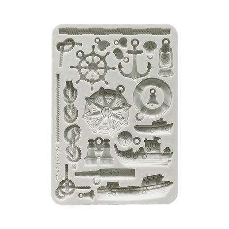 Stamperia Silent Sea A5 Silicon Mould Rudders and Boats (KACMA579)