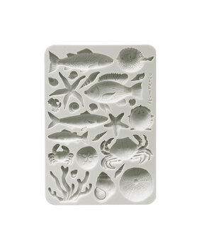Stamperia Silent Sea A5 Silicon Mould Shells and Fish (KACMA578)